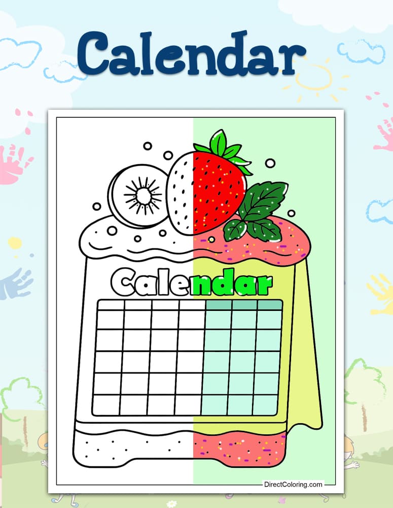 Calendar Coloring Pages
